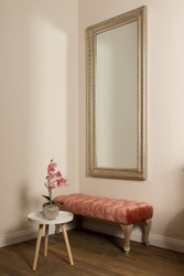 Casa Padrino Espejo de Pared Barroco Plata 72 x H. 162 cm - Espejo Barroco Hecho a Mano