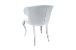 Chaise de salle à manger design "Casa Padrino" velours / gris 61 x 60 x H.79 cm - Meubles de salle à manger