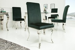 Sedia da pranzo di design Casa Padrino noble green - sedia di design - qualità di lusso - barocco moderno Sedia da pranzo di design Casa Padrino noble green - sedia di design - qualità di lusso - barocco moderno