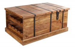 Casa Padrino designer bar coffee table natural color 100cm x 60cm x H40cm - living room furniture in country style