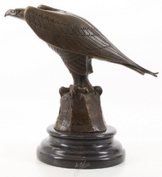 Casa Padrino designer scultura aquila bronzo / nero 21,1 x 12,1 x H. 20,6 cm - Figura in Bronzo di Lusso