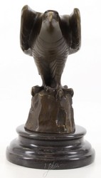 Casa Padrino designer scultura aquila bronzo / nero 21,1 x 12,1 x H. 20,6 cm - Figura in Bronzo di Lusso