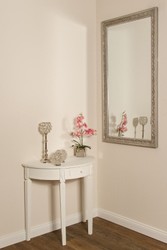 Casa Padrino Baroque Mirror Silver 72 x H. 132 cm - Handmade Baroque Wall Mirror