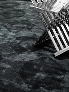 Casa Padrino Luxury Living Room Carpet Black - Various Sizes - Hand Woven Luxury Rayon Carpet 