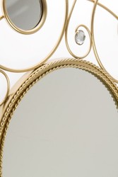 Casa Padrino espejo de pared de diseño oro Ø 50 cm - Espejo de Diseño Casa Padrino espejo de pared de diseño oro Ø 50 cm - Espejo de Diseño