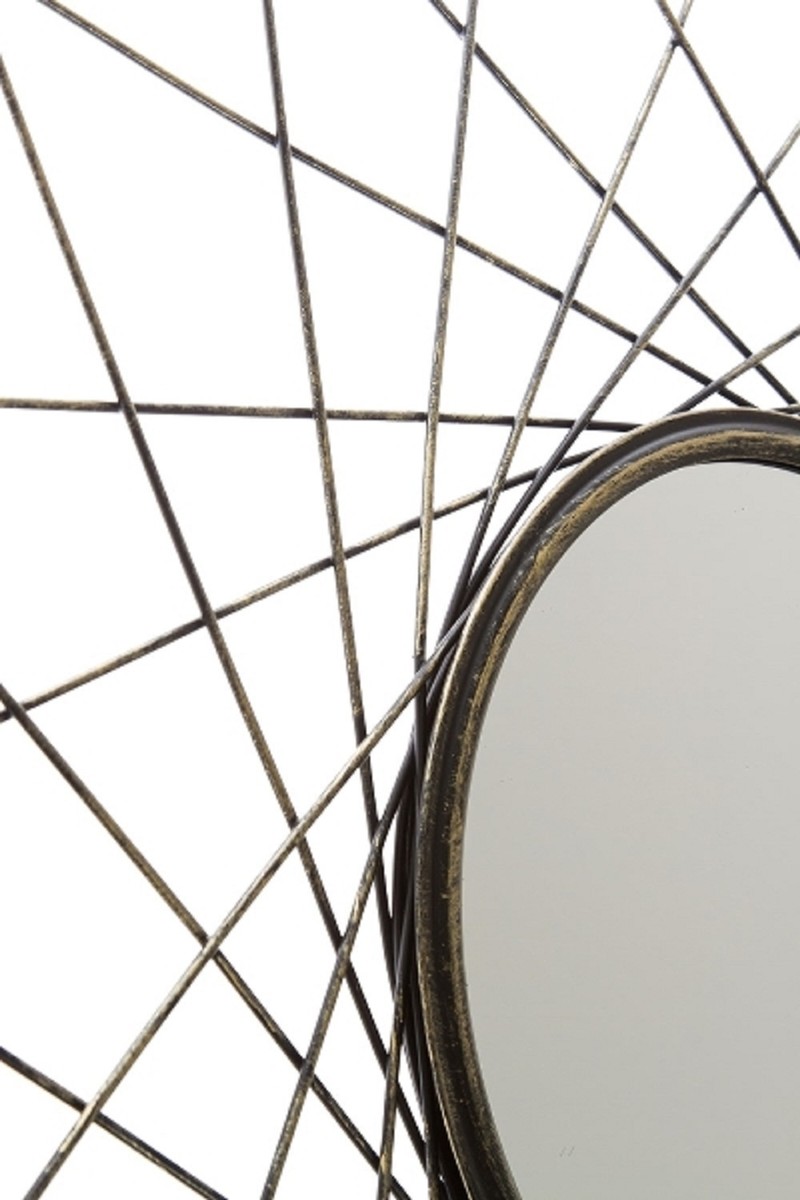 Casa Padrino miroir mural design or antique Ø 60 cm - Miroir de Designer Casa Padrino miroir mural design or antique Ø 60 cm - Miroir de Designer