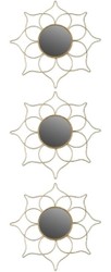 Casa Padrino designer mirror set gold Ø 25 cm - Wall Mirror Set of 3