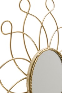 Casa Padrino Designer Metall Spiegel Set Gold Ø 25 cm - Wandspiegel 3er Set 