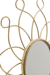 Casa Padrino conjunto de espejos de metal de diseño oro Ø 25 cm - Conjunto de Espejos de Pared de 3