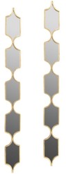 Casa Padrino designer metal mirror set gold 148 cm - Luxury Wall Mirror Set of 2