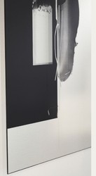 Casa Padrino miroir mural de salon design noir 101 x H. 150 cm - Mobilier de Luxe
