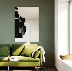 Casa Padrino miroir mural de salon design noir 101 x H. 150 cm - Mobilier de Luxe