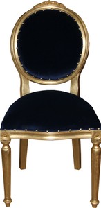Casa Padrino Barock Luxus Esszimmer Stuhl Royalblau Gold Dunkelblau Dark Blue Baroque Dining Chair Furniture Möbel Casa Padrino Barock Luxus Esszimmer Stuhl Royalblau Gold Dunkelblau Dark Blue Baroque Dining Chair Furniture Möbel