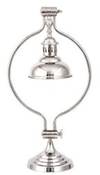 Casa Padrino lampada da tavolo di lusso argento 33 x 19 x H. 63 cm - Accessori Decorativi