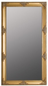 Casa Padrino Specchio da Parete Barocco Oro 72 x H. 132 cm - Specchio in Stile Barocco con Cornice in Legno e Splendide Decorazioni Casa Padrino Specchio da Parete Barocco Oro 72 x H. 132 cm - Specchio in Stile Barocco con Cornice in Legno e Splendide Decorazioni