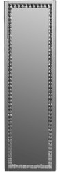 Casa Padrino armadietto dei gioielli di lusso con anta a specchio argento / nero 35 x 9 x H. 120 cm - Collezione di Lusso Casa Padrino armadietto dei gioielli di lusso con anta a specchio argento / nero 35 x 9 x H. 120 cm - Collezione di Lusso