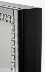 Casa Padrino armadietto dei gioielli di lusso con anta a specchio argento / nero 35 x 9 x H. 120 cm - Collezione di Lusso Casa Padrino armadietto dei gioielli di lusso con anta a specchio argento / nero 35 x 9 x H. 120 cm - Collezione di Lusso
