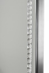 Casa Padrino armadietto dei gioielli di lusso con anta a specchio argento / nero 35 x 9 x H. 120 cm - Collezione di Lusso Casa Padrino armadietto dei gioielli di lusso con anta a specchio argento / nero 35 x 9 x H. 120 cm - Collezione di Lusso