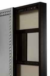 Casa Padrino armadietto dei gioielli di lusso con anta a specchio argento / nero 35 x 9 x H. 120 cm - Collezione di Lusso Casa Padrino armadietto dei gioielli di lusso con anta a specchio argento / nero 35 x 9 x H. 120 cm - Collezione di Lusso