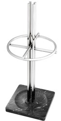 Casa Padrino porte-parapluie de luxe argent / noir Ø 34 x H. 80 cm - Accessoires de Luxe