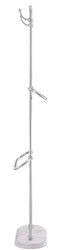Casa Padrino Porte-Serviettes de Luxe Argent / Blanc 50 x 22 x H. 159 cm - Accessoires de Salle de Bain de Luxe