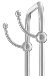 Casa Padrino Porte-Serviettes de Luxe Argent / Blanc 50 x 22 x H. 159 cm - Accessoires de Salle de Bain de Luxe