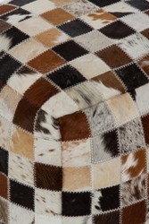 Casa Padrino Luxus Sitzwürfel Mehrfarbig casa padrino luxus designer fell leder patchwork sitzwürfel hocker sitzhocker wohnzimmer hotel restaurant club bar büro deko accessoires möbel