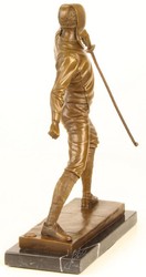 Casa Padrino scultura in bronzo di lusso schermitore oro / bronzo / nero 21,5 x 9,5 x H. 31 cm - Figura in Bronzo