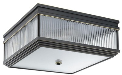 Casa Padrino Luxus Deckenleuchte Bronze 40,5 x 40,5 x H. 18,5 cm - Luxus Qualität
