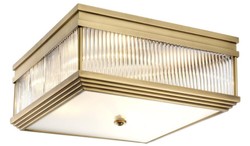 Casa Padrino lampe de couverture de luxe laiton antique 40,5 x 40,5 x H. 18,5 cm - Qualité de Luxe