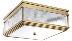 Casa Padrino lampe de couverture de luxe laiton antique 40,5 x 40,5 x H. 18,5 cm - Qualité de Luxe