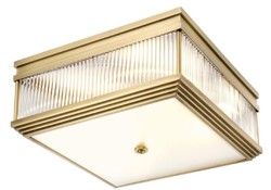 Casa Padrino lampe de couverture de luxe laiton antique 40,5 x 40,5 x H. 18,5 cm - Qualité de Luxe