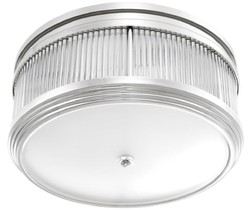 Casa Padrino lampe de couverture de luxe argent Ø 40,5 x H. 18,5 cm - Lampe de Couverture Rond