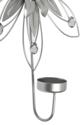 Casa Padrino Designer Wandkerzenhalter Billala 4er Set Silber casa padrino luxus designer wandkerzenhalter 4er Set metall wohnzimmer hotel restaurant club bar büro gastronomie deko accessoires