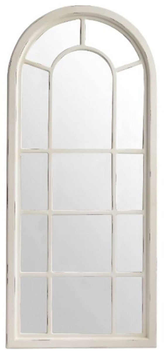 Casa Padrino espejo de estilo campestre blanco antiguo 70 x 4 x H. 160 cm - Espejo de Pared Hecho a Mano con un Aspecto Shabby Chic Casa Padrino espejo de estilo campestre blanco antiguo 70 x 4 x H. 160 cm - Espejo de Pared Hecho a Mano con un Aspecto Shabby Chic