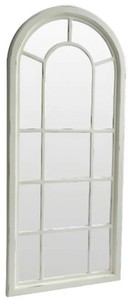 Casa Padrino Landhausstil Spiegel Antik Weiß 70 x 4 x H. 160 cm - Handgefertigter Wandspiegel im Shabby Chic Look