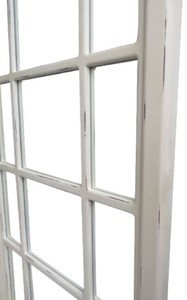 Casa Padrino Landhausstil Spiegel Antik Weiß 70 x 4 x H. 160 cm - Handgefertigter Wandspiegel im Shabby Chic Look