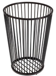 Casa Padrino cestino di vestiti di lusso in acciaio inossidabile bronzo Ø 30 x H. 40,5 cm - Accessori da Bagno di Lusso