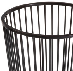 Casa Padrino cestino di vestiti di lusso in acciaio inossidabile bronzo Ø 30 x H. 40,5 cm - Accessori da Bagno di Lusso