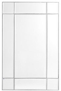 Casa Padrino miroir mural / miroir de salon de luxe argent 90 x 3 x H. 140 cm - Mobilier de Luxe