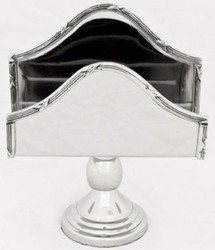 Casa Padrino porte-serviettes de luxe argent 13 x 5 x H. 16 cm - Accessoires Hôtel & Restaurant