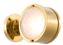 Casa Padrino lámpara de pared de lujo oro / blanco 12,5 x 18,5 x H. 12,5 cm - Colección de Lujo