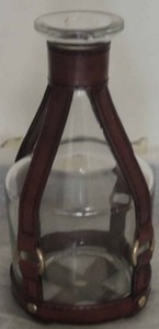 Casa Padrino caraffa / caraffa de vino in vetro di lusso cognac marrone Ø 10 x H. 23 cm - Collezione di Lusso