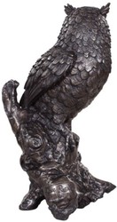 Casa Padrino deco de lujo figura de bronce búho bronce 19 x 15 x H. 36 cm - Escultura de Bronce