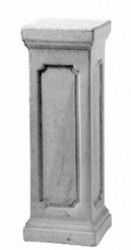 Casa Padrino columna barroco gris 27 x 27 x H. 76 cm - Columna Espléndida de Hormigón de Estilo Barroco