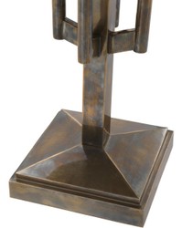 Casa Padrino lámpara de mesa de lujo en latón vintage Ø 52 x H. 85 cm - Lámpara de Mesa de Hotel & Restaurant