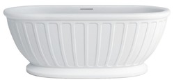 Casa Padrino Vasca da Bagno Distaccato Art Nouveau di Lusso Bianco 169 x 80 x H. 57 cm - Qualità di Lusso