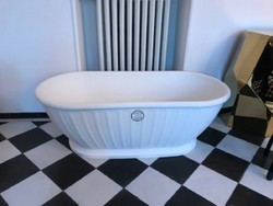 Casa Padrino Vasca da Bagno Distaccato Art Nouveau di Lusso Bianco 169 x 80 x H. 57 cm - Qualità di Lusso Casa Padrino Vasca da Bagno Distaccato Art Nouveau di Lusso Bianco 169 x 80 x H. 57 cm - Qualità di Lusso