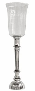 Casa Padrino porte-bougie de luxe argent Ø 13 x H. 69 cm - Hotel & Restaurant Accessoires 
