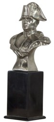 casa padrino luxus designer wohnzimmer hotel restaurant club bar büro deko accessoires napoleon figur bronzefigur skulptur mit holzsockel